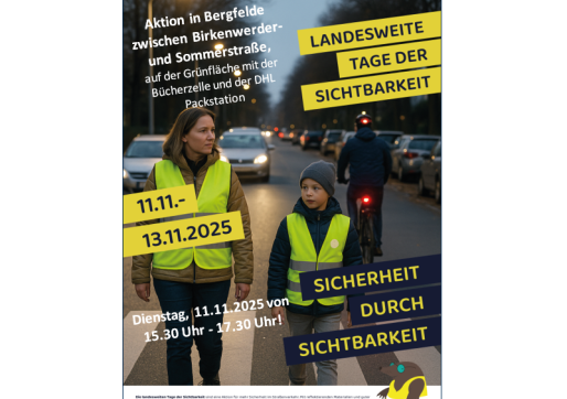 Sicherheit durch Sichtbarkeit 2025 Plakat 2024 - Sicherheit durch Sichtbarkeit
